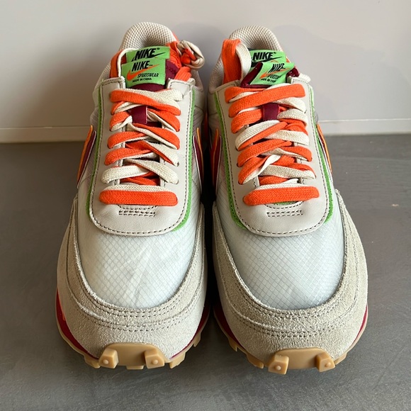 Nike x CLOT x sacai LDWaffle Orange Blaze Sneakers - Picture 3 of 12